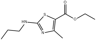 4-METHYL-2-PROPYLAMINO-THIAZOLE-5-CARBOXYLIC ACID ETHYL ESTER Struktur