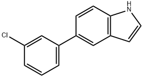 5-(3-CHLOROPHENYL)-1H-INDOLE Struktur