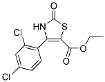 4-(2,4-DICHLORO-PHENYL)-2-OXO-2,3-DIHYDRO-THIAZOLE-5-CARBOXYLIC ACID ETHYL ESTER Struktur