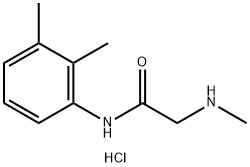 N-(2,3-DIMETHYLPHENYL)-2-(METHYLAMINO)ACETAMIDE HYDROCHLORIDE Struktur