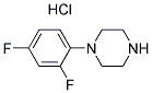 1-(2,4-DIFLUOROPHENYL)PIPERAZINE HYDROCHLORIDE Struktur