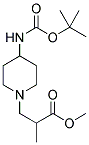 3-(4-BOC-AMINO-PIPERIDIN-1-YL)-2-METHYL-PROPIONIC ACID METHYL ESTER Struktur