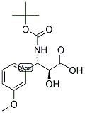 N-BOC-3-(S)-AMINO-2-(S)-HYDROXY-3-(3-METHOXY-PHENYL)-PROPIONIC ACID Struktur