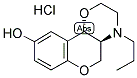 R(-)-(4AS,10BS)-3,4,4A,10B-TETRAHYDRO-4-PROPYL-2H,5H-[1]BENZOPYRANO-[4,3-B]-1,4-OXAZIN-9-OL HYDROCHLORIDE Struktur