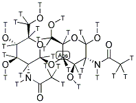 N,N-DIACETYL CHITOBIOSE, [3H(G)] Struktur