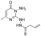 N'-(1-AMINO-4-METHYL-6-OXO-1,6-DIHYDROPYRIMIDIN-2-YL)BUT-3-ENETHIOHYDRAZIDE Struktur