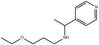 (3-ETHOXY-PROPYL)-(1-PYRIDIN-4-YL-ETHYL)-AMINE Struktur