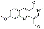 7-METHOXY-2-METHYL-1-OXO-1,2-DIHYDROBENZO[B]-1,6-NAPHTHYRIDINE-4-CARBALDEHYDE Struktur