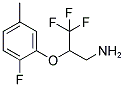 3,3,3-TRIFLUORO-2-(2-FLUORO-5-METHYL-PHENOXY)-PROPYLAMINE Struktur