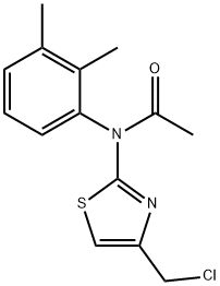 N-[4-(CHLOROMETHYL)-1,3-THIAZOL-2-YL]-N-(2,3-DIMETHYLPHENYL)ACETAMIDE Struktur