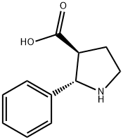 (2S,3S)-2-PHENYL-PYRROLIDINE-3-CARBOXYLIC ACID Struktur