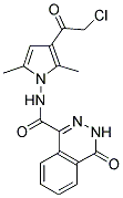 N-[3-(CHLOROACETYL)-2,5-DIMETHYL-1H-PYRROL-1-YL]-4-OXO-3,4-DIHYDROPHTHALAZINE-1-CARBOXAMIDE Struktur