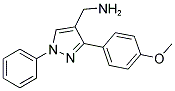 [3-(4-METHOXYPHENYL)-1-PHENYL-1H-PYRAZOL-4-YL]METHYLAMINE Struktur