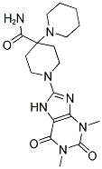 1'-(1,3-DIMETHYL-2,6-DIOXO-2,3,6,7-TETRAHYDRO-1H-PURIN-8-YL)-1,4'-BIPIPERIDINE-4'-CARBOXAMIDE Struktur