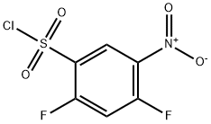 2,4-DIFLUORO-5-NITROBENZENESULFONYL CHLORIDE Struktur