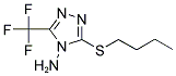 3-BUTYLSULFANYL-5-TRIFLUOROMETHYL-[1,2,4]TRIAZOL-4-YLAMINE Struktur