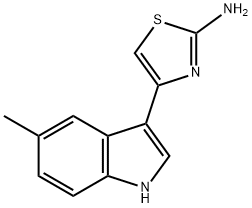 4-(5-METHYL-1H-INDOL-3-YL)-THIAZOL-2-YLAMINE Struktur