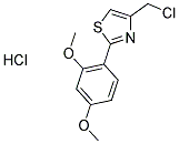 4-(CHLOROMETHYL)-2-(2,4-DIMETHOXYPHENYL)-1,3-THIAZOLE HYDROCHLORIDE Struktur