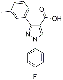 1-(4-FLUOROPHENYL)-3-(3-METHYLPHENYL)-1H-PYRAZOLE-4-CARBOXYLIC ACID Struktur