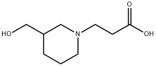 3-(3-HYDROXYMETHYL-PIPERIDIN-1-YL)-PROPIONIC ACID Struktur