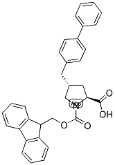 (2S,4R)-FMOC-4-(4-PHENYLBENZYL)-PYRROLIDINE-2-CARBOXYLIC ACID Struktur