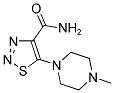 5-(4-METHYLPIPERAZIN-1-YL)-1,2,3-THIADIAZOLE-4-CARBOXAMIDE Struktur