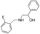 2-((2-FLUOROBENZYL)AMINO)-1-PHENYLETHANOL Struktur