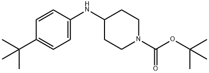 TERT-BUTYL 4-[4-(TERT-BUTYL)ANILINO]TETRAHYDRO-1(2H)-PYRIDINECARBOXYLATE Struktur