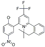 2-[6,6-DIMETHYL-2-(TRIFLUOROMETHYL)-6,7-DIHYDROPYRIDO[2,1-A]ISOQUINOLINIUM-4-YL]-4-NITROBENZENOLATE Struktur