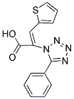 (2Z)-2-(5-PHENYL-1H-TETRAZOL-1-YL)-3-THIEN-2-YLACRYLIC ACID Struktur