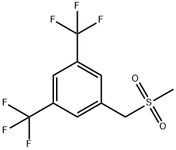 3,5-BIS(TRIFLUOROMETHYL)BENZYLMETHYLSULFONE Struktur