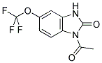 1-ACETYL-5-TRIFLUOROMETHOXY-1,3-DIHYDRO-BENZIMIDAZOL-2-ONE Struktur