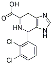 4-(2,3-DICHLORO-PHENYL)-4,5,6,7-TETRAHYDRO-3H-IMIDAZO[4,5-C]PYRIDINE-6-CARBOXYLIC ACID Struktur