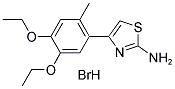 4-(4,5-DIETHOXY-2-METHYLPHENYL)-1,3-THIAZOL-2-AMINE HYDROBROMIDE Struktur