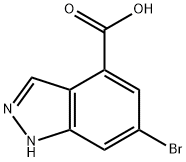 6-BROMO-(1H)INDAZOLE-4-CARBOXYLIC ACID Struktur