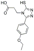 3-[3-(4-ETHOXYPHENYL)-5-MERCAPTO-4H-1,2,4-TRIAZOL-4-YL]PROPANOIC ACID Struktur