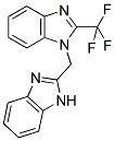 1-(1H-BENZIMIDAZOL-2-YLMETHYL)-2-(TRIFLUOROMETHYL)-1H-BENZIMIDAZOLE Struktur