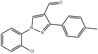 1-(2-CHLOROPHENYL)-3-(4-METHYLPHENYL)-1H-PYRAZOLE-4-CARBALDEHYDE Struktur