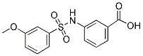 3-(3-METHOXYPHENYLSULFONAMIDO)BENZOIC ACID Struktur