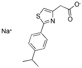 SODIUM [2-(4-ISOPROPYLPHENYL)-1,3-THIAZOL-4-YL]ACETATE Struktur