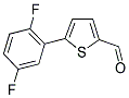 5-(2,5-DIFLUOROPHENYL)THIOPHENE-2-CARBALDEHYDE Struktur