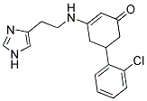 5-(2-CHLOROPHENYL)-3-{[2-(1H-IMIDAZOL-4-YL)ETHYL]AMINO}CYCLOHEX-2-EN-1-ONE Struktur