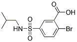 2-BROMO-5-[(ISOBUTYLAMINO)SULFONYL]BENZOIC ACID Struktur