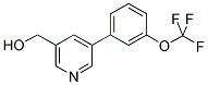 (5-[3-(TRIFLUOROMETHOXY)PHENYL]PYRIDIN-3-YL)METHANOL Struktur