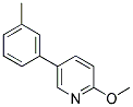 2-METHOXY-5-(3-METHYLPHENYL)PYRIDINE Struktur