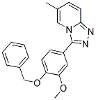 3-[4-(BENZYLOXY)-3-METHOXYPHENYL]-6-METHYL[1,2,4]TRIAZOLO[4,3-A]PYRIDINE Struktur