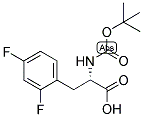 (S)-2-TERT-BUTOXYCARBONYLAMINO-3-(2,4-DIFLUORO-PHENYL)-PROPIONIC ACID Struktur