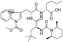 N-CIS-2,6-DIMETHYLPIPERIDINOCARBONYL-L-GAMMA-METHYLLEUCYL-D-1-METHOXYCARBONYLTRPTOPHANYL-DNLE 結(jié)構(gòu)式