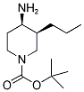 TERT-BUTYL CIS-4-AMINO-3-PROPYLPIPERIDINE-1-CARBOXYLATE Struktur