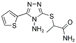 2-([4-AMINO-5-(2-THIENYL)-4H-1,2,4-TRIAZOL-3-YL]SULFANYL)PROPANAMIDE Struktur